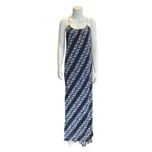 Vince Navy and White Maxi Dress